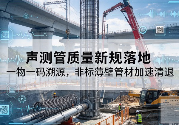 孝南声测管质量新规落地，一物一码溯源，非标薄壁管材加速清退