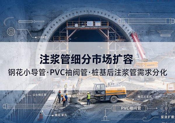 孝南注浆管细分市场扩容，隧道钢花小导管、PVC 袖阀管、桩基后注浆管需求分化